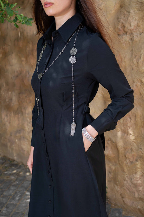 The Resolute Dress — Modest Full-Length Shirt Dress